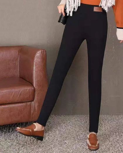 Chicme- High Waist Super Thick Cashmere Thermal Leggings