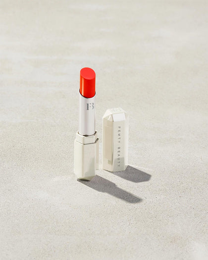 Fenty Beauty- SLIP SHINE SHEER SHINY LIPSTICK (Tang Thang Red Orange)