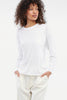 Lacausa-LONGSLEEVE CREWNECK (WHITEWASH)