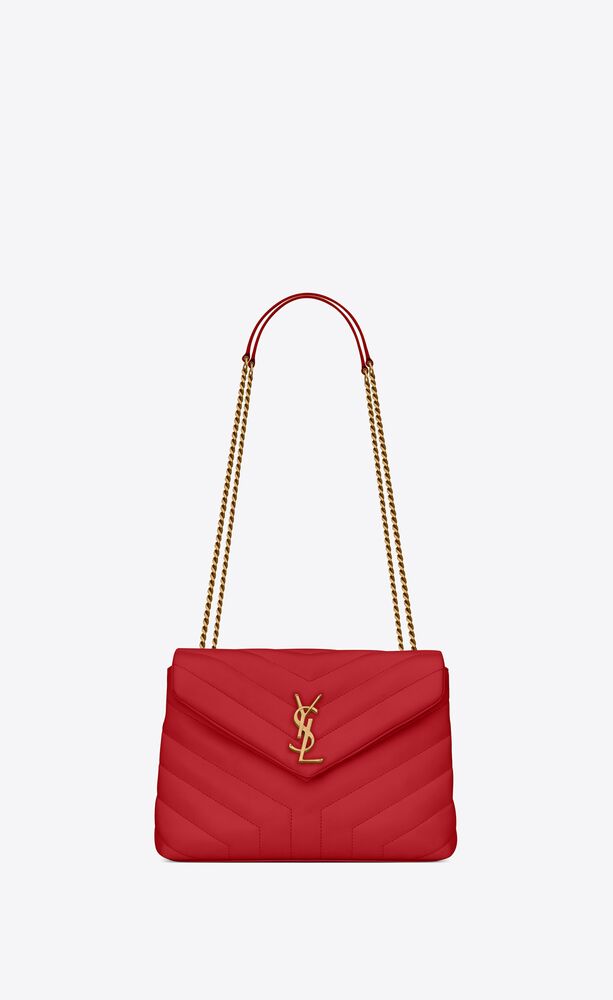 Yves Saint Laurent- LOULOU SMALL CHAIN BAG IN MATELASSÃ‰ "Y" LEATHER