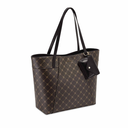 Ninewest- Sunnyside Jet Set Tote (Dk Brown Logo)