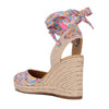 Ninewest- Friend Ankle Wrap Espadrille Wedge Sandals (DITZY FLORAL)