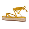 Ninewest- Monee Ankle Wrap Flat Sandals (YELLOW)