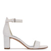 Ninewest- Pruce Ankle Strap Block Heel Sandals (PEARL GLITTER)