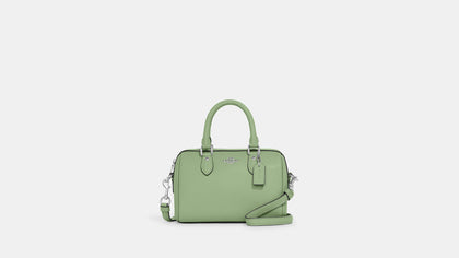 Coach- Mini Rowan Crossbody (Silver/Pale Pistachio)