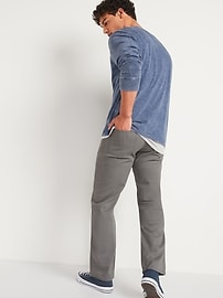 Old Navy- Wow Straight Five-Pocket Pants for Men (Gray Stone)