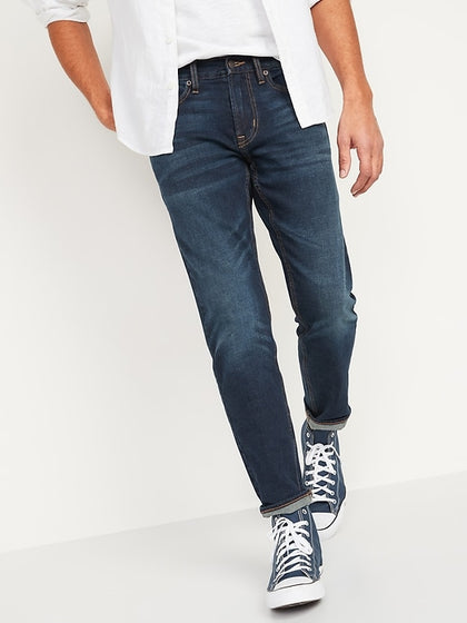 Old Navy- Slim Built-In-Flex Jeans For Men (Dark Wash)