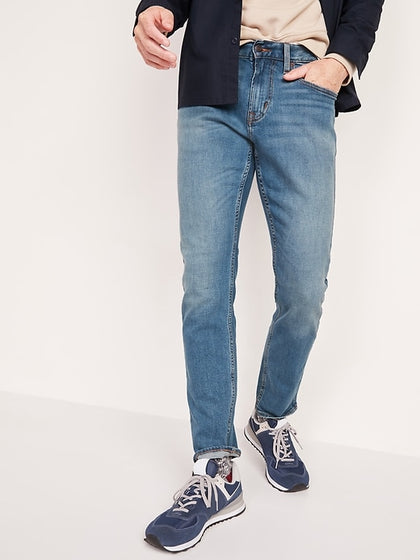 Old Navy- Slim Built-In-Flex Jeans For Men (Light Wash)
