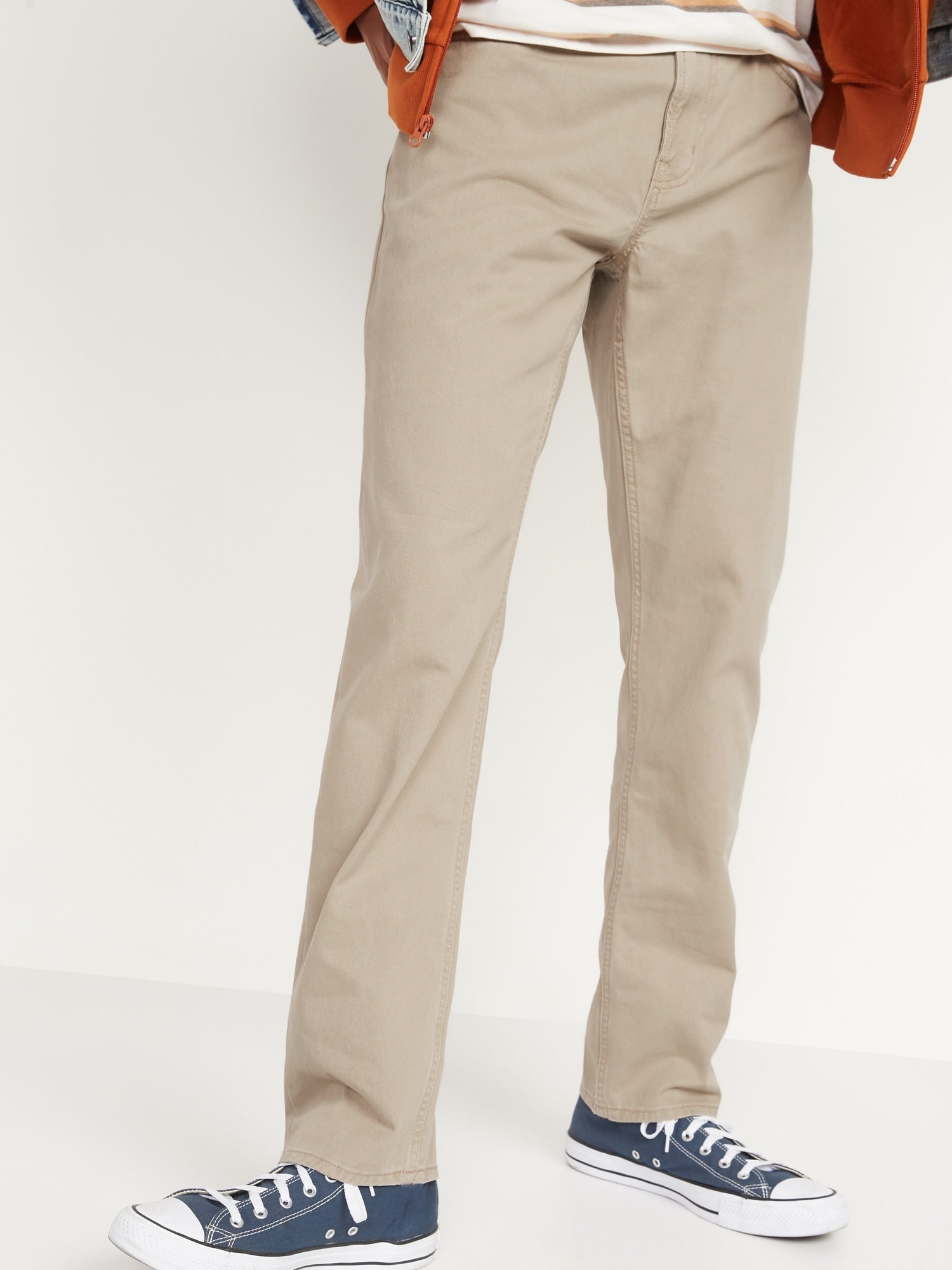 Old Navy- Wow Straight Five-Pocket Pants for Men (Surplus Khaki) – Amreki