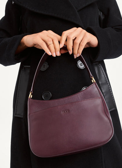 DKNY- Medium Shoulder Bag - Wine