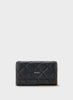 DKNY- Quilted Wallet On A Chain - Black/Gold