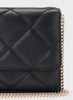 DKNY- Quilted Wallet On A Chain - Black/Gold