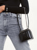 DKNY- Seva Mini Box Crossbody - Black/Silver