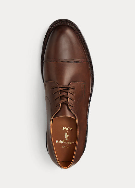 Polo Ralph Lauren- Asher Leather Cap Toe Shoe (Polo Brown) – Amreki