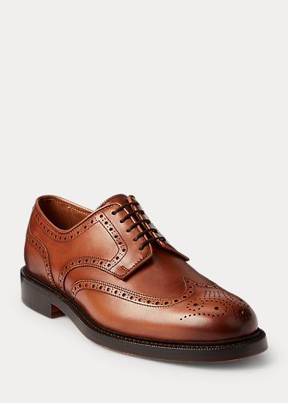 Polo Ralph Lauren- Brenton Leather Wingtip (Polo Tan)