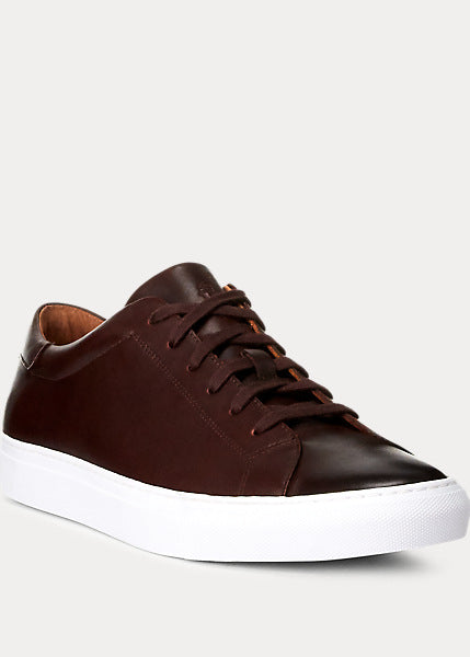 Polo Ralph Lauren- Jermain Leather Sneaker (Polo Brown)