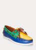 Polo Ralph Lauren- Merton Color-Blocked Leather Boat Shoe (Colorblock)